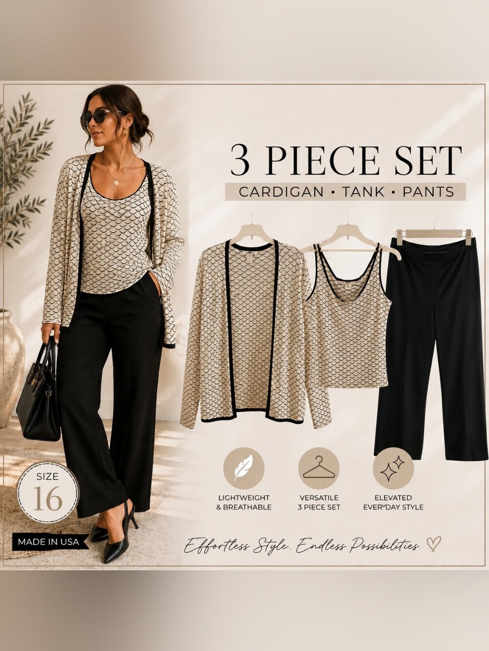 Patra 2-Piece Set + Rafaella Trousers Bundle – Size 14/163-piece bundle: Patra